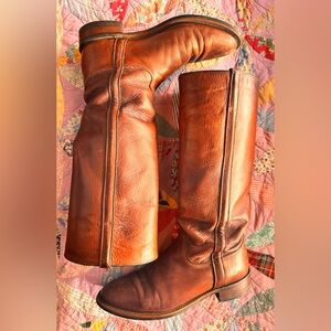 Vintage Leather Western Boots